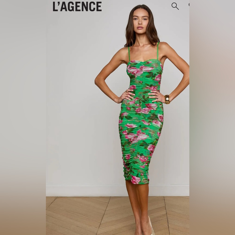 LAGENCE Caprce Midi Dress